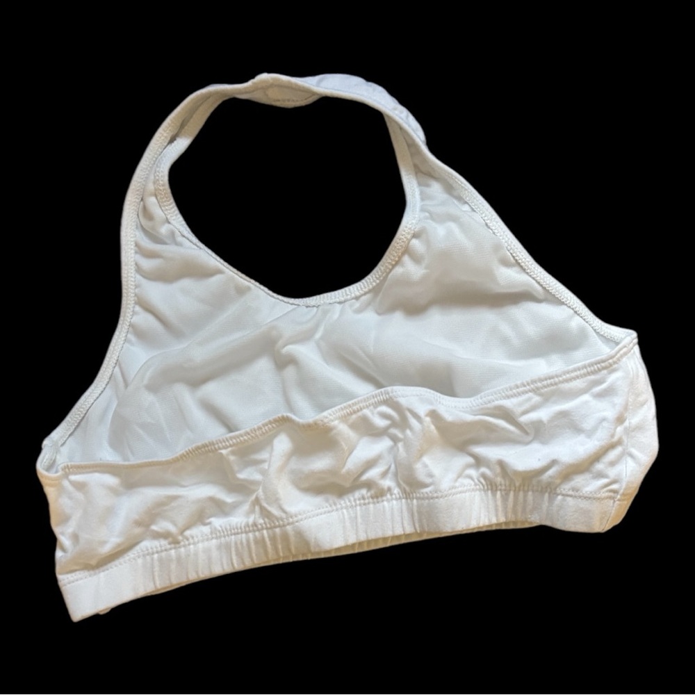 Women's White Halter Bralette - Picture 2 of 3